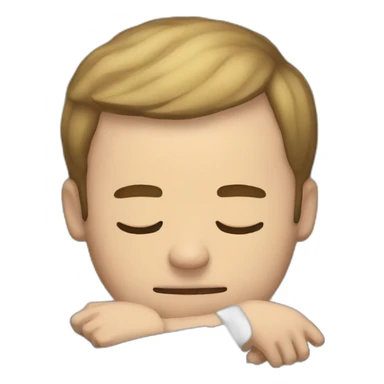 Macron sleeping  sticker