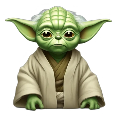 Yoda qui fume sticker