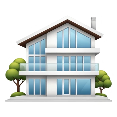 modern house sticker