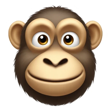 Fat monkey but cute sticker