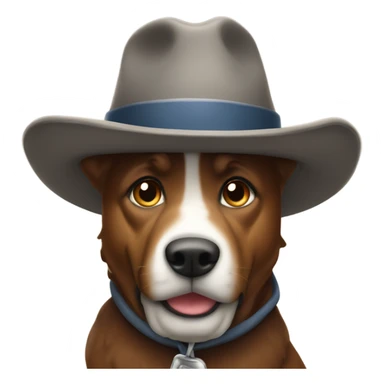 roscoe wearing a hat sticker