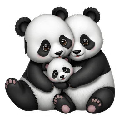 Panda with a Cub sticker