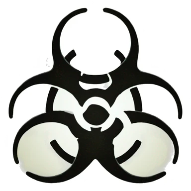 biohazard sign sticker