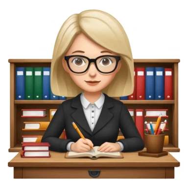 librarian at desk sticker