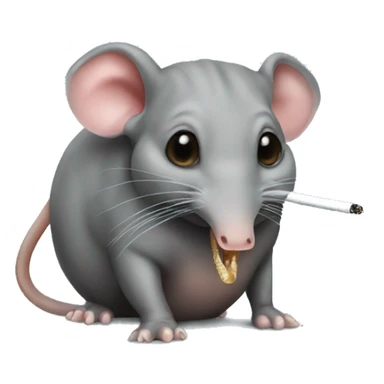 Elephant Shrew with cigarette sticker