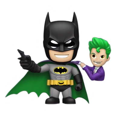 Batman and joker sticker