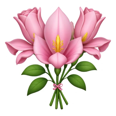 Un bouquet de lys rose pale sticker