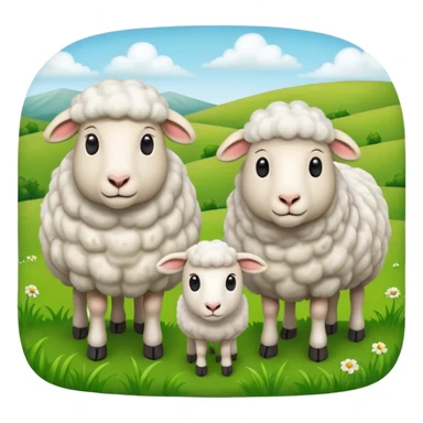 sheep couple sticker