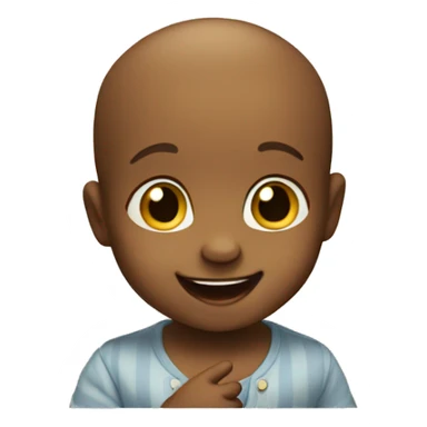 Baby saying yay sticker