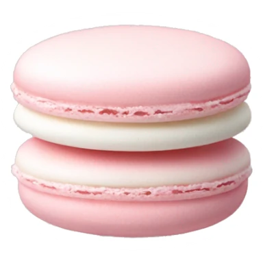 Soft pink white macaron sticker