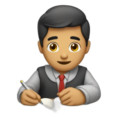 Mellizos estudiando sticker