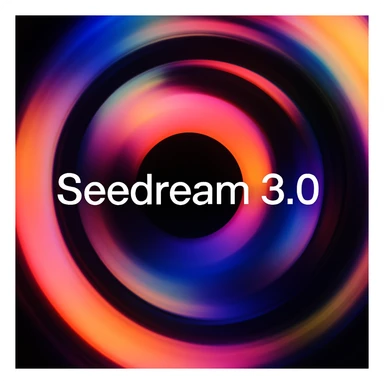 remake this and make "Seedream 3.0" bit bigger sticker