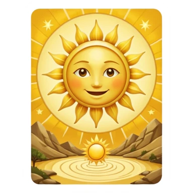 19 аркан таро - сонце - в повний зріст sticker