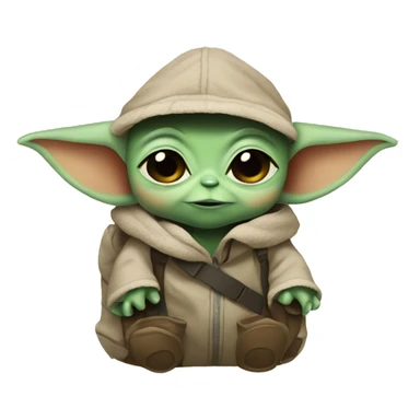 baby yoda backpacking sticker