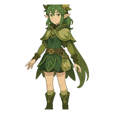 full body Varesa from Genshin Impact sticker