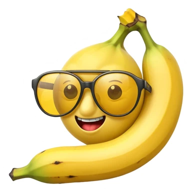 Killer banana with sunglasses sticker