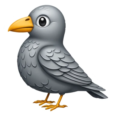 A stone that looks like a bird sticker