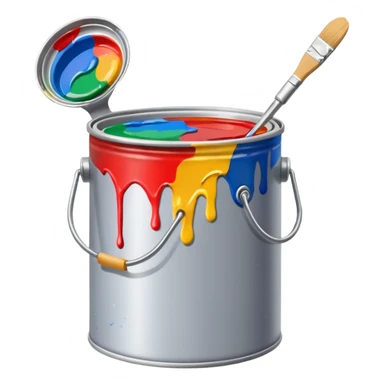 envase de pinturas sticker