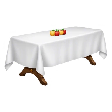 long table with white table cloth  sticker