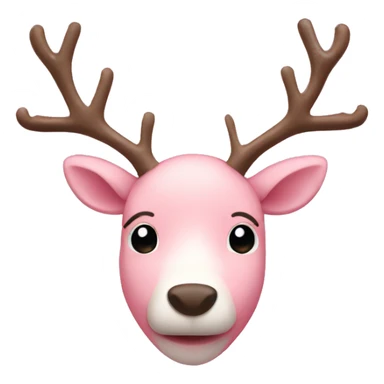 Light pink reindeer  sticker