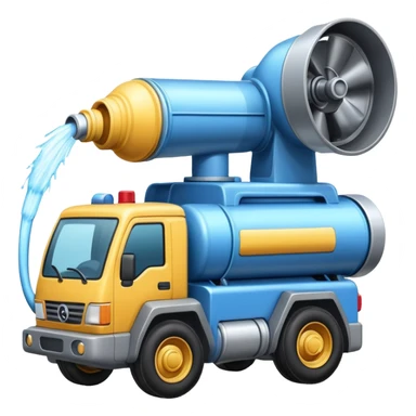 The water cannon machine sticker