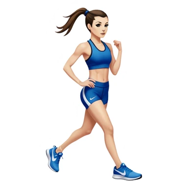 Melanie chisholm with a high ponytail wearing glamorous tight fitting athletic attire and Nike shoes sticker