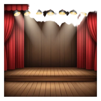 modern theater stage sticker