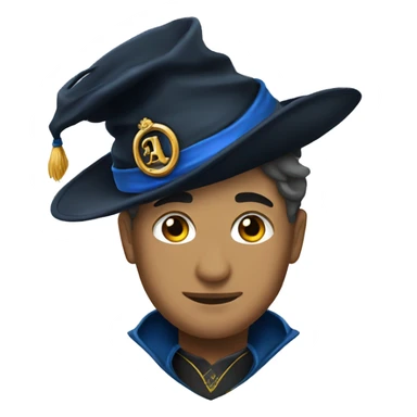 a magican hat ravenclaw sticker