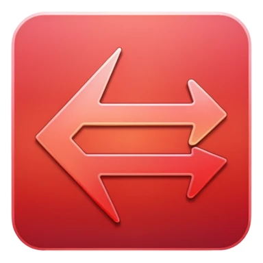 decreasing arrow red gradient sticker