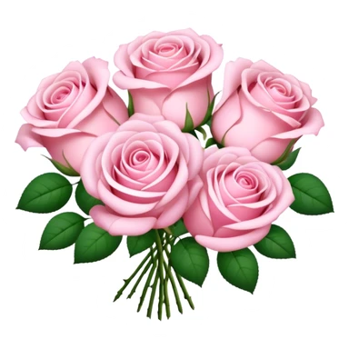Wedding “Bouquet of light pink  flowers” sticker