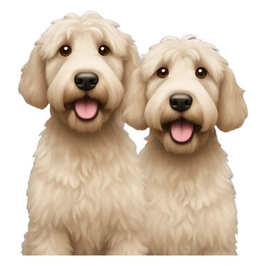 two labradoodles sticker