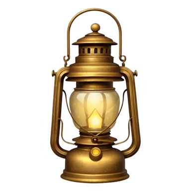 glitter old lantern sticker