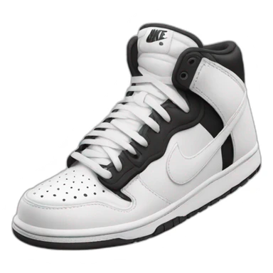 Black and White Nike shoes sticker
