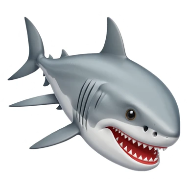 Un tiburón con zapatos de deporte  sticker