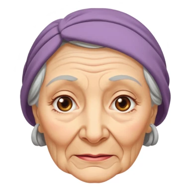 Old Lady 54 age sticker