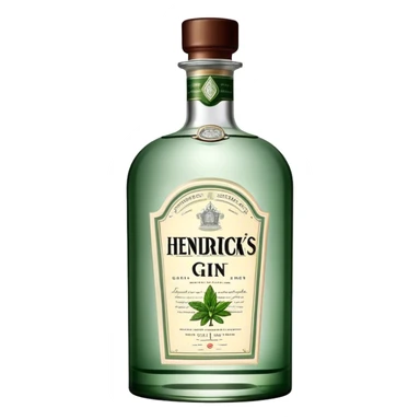 hendricks’s gin bottle sticker
