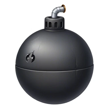 bomb with spark sticker
