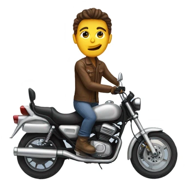 Bum on a bike and a motorcycle  sticker