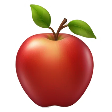 a red apple sticker