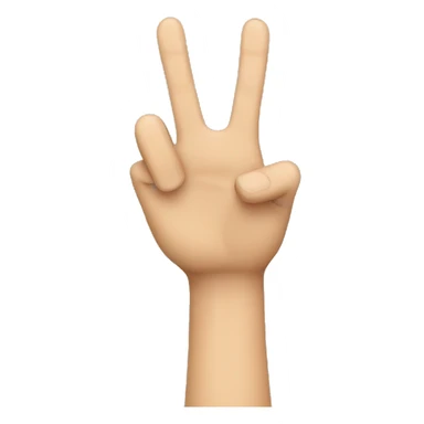 Arm up fingers outstretched sticker