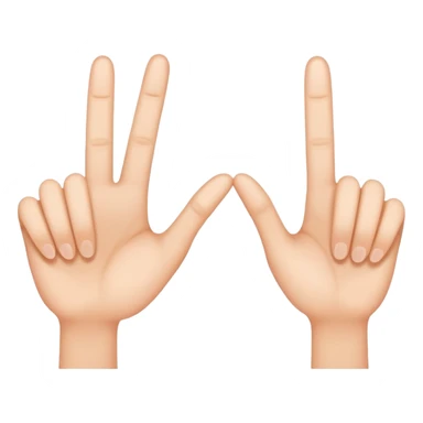 Two Little Fingers hooked  sticker