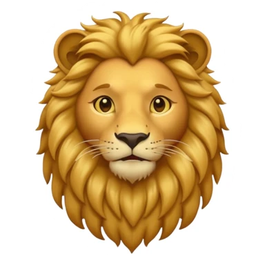iOS lion with a human neck emoji sticker