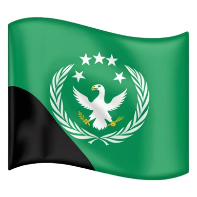 Just do a simple flag I want to put in my bio. Have u seen the panjshir flag do that it’s not in the emojis but make it exactly like the picture don’t add anything else. something on the middle search it up and make it in a shape of flag like the emojis no it’s goes like green on  sticker