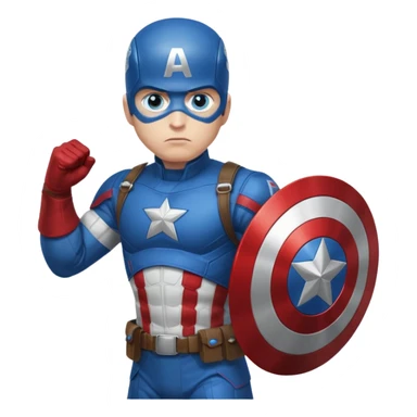 captain america head shot sticker
