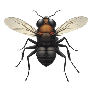Fly on skin sticker