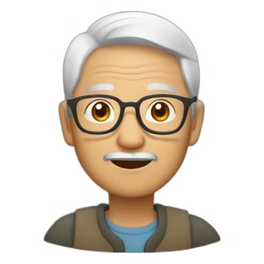 asian grandpa sticker