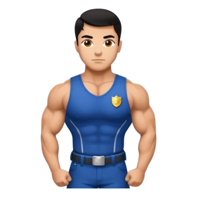 police bodybuilder  sticker