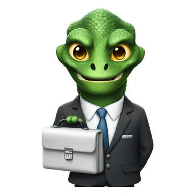 capitalist reptilian sticker