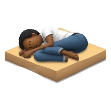 architecture student sleeping on the floor sticker