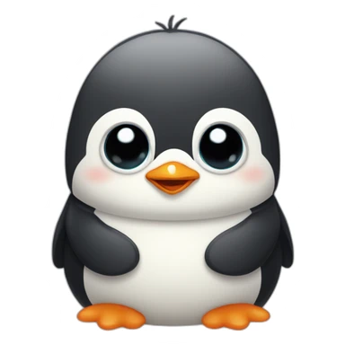 Cute little Chubby Penguin   sticker